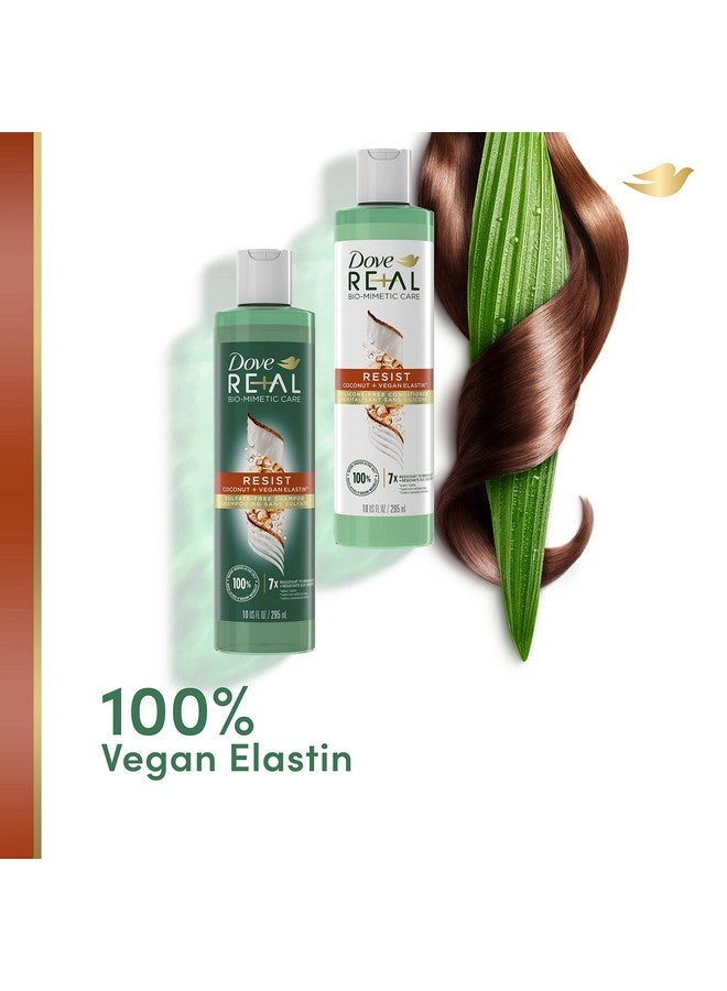 دوف بلسم Re+Al Bio-Mimetic Care للشعر المعرض للتكسر، بلسم مقاوم للشعر خالٍ من السيليكون مع جوز الهند والإيلاستين النباتي، 10 أونصة - Image 4