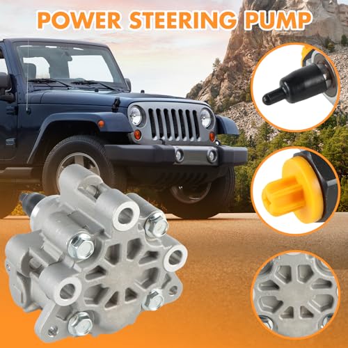 INGKAN 21-4068 68068641AA Power Steering Pump without Pulley Fits for 2011-2015 Durango V8 5.7L,for 2011 Grand Cherokee V6 3.6L,for 2011-2015 Grand Cherokee V8 5.7L Replace 68068641AB 96818M 9200152 - Image 5