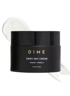 DIME Beauty Dewy Day Cream, Morning Face Moisturizer With Rosehip Oil And Snow Mushroom, 1.7 Oz / 50 Ml 