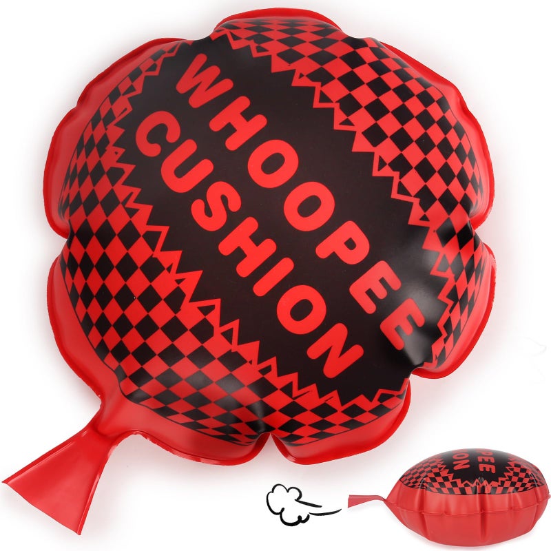 POPLAY Whoopee Cushion, 10 Inch Prank Toys for Novelty Party Favors Kids and Adults Fart Pillow Novelty Gifts - Image 1