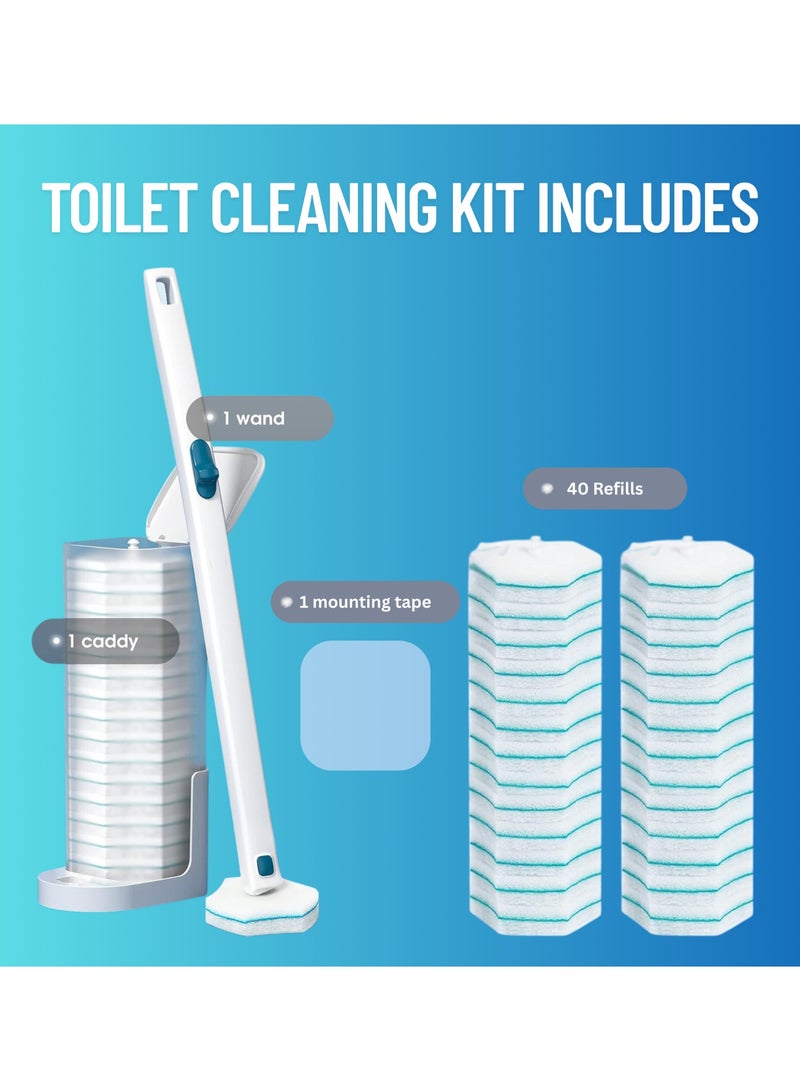 KLUX Toilet Cleaning Wand 40 Refills - Image 4