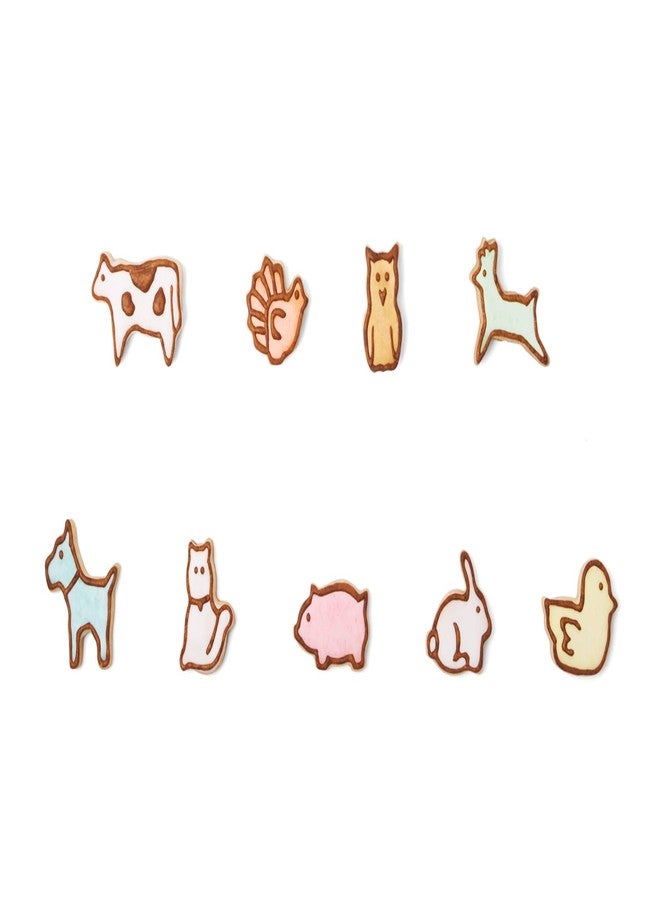 Fox Run Mini Animal Cookie cutters, 0.75 x 1.5 x 1 inches, Metallic - Image 3