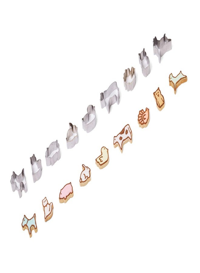 Fox Run Mini Animal Cookie cutters, 0.75 x 1.5 x 1 inches, Metallic - Image 4