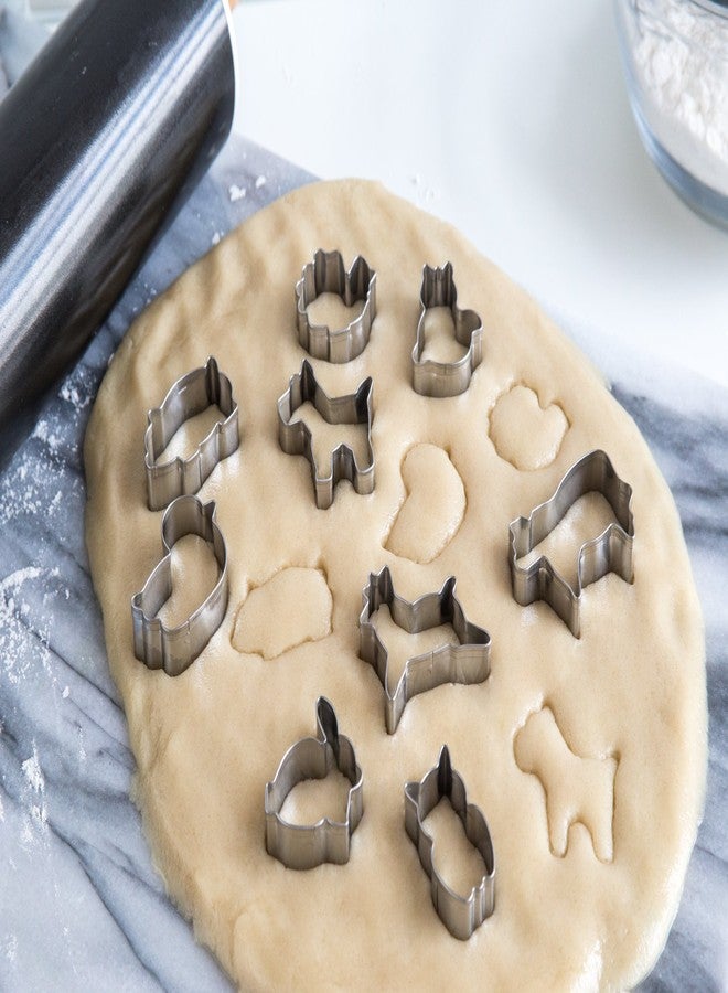 Fox Run Mini Animal Cookie cutters, 0.75 x 1.5 x 1 inches, Metallic - Image 5