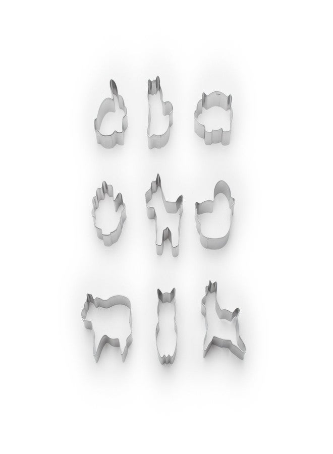 Fox Run Mini Animal Cookie cutters, 0.75 x 1.5 x 1 inches, Metallic - Image 2