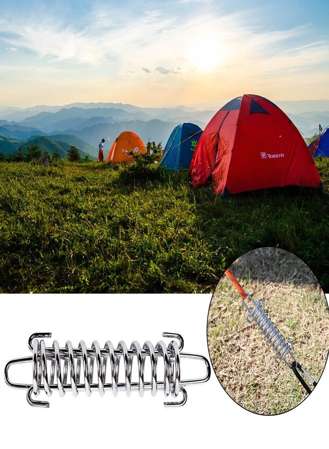 SUUJI Dog Leash Shock Absorbing Spring - 4 Pcs Dog Tie Out Shock Buffer Spring for Training Sun Shade Heavy Duty Steel Tent Rope Fixed Buckle Tensioner/Tightener Tightening for Outdoor Hiking Camping - Image 5