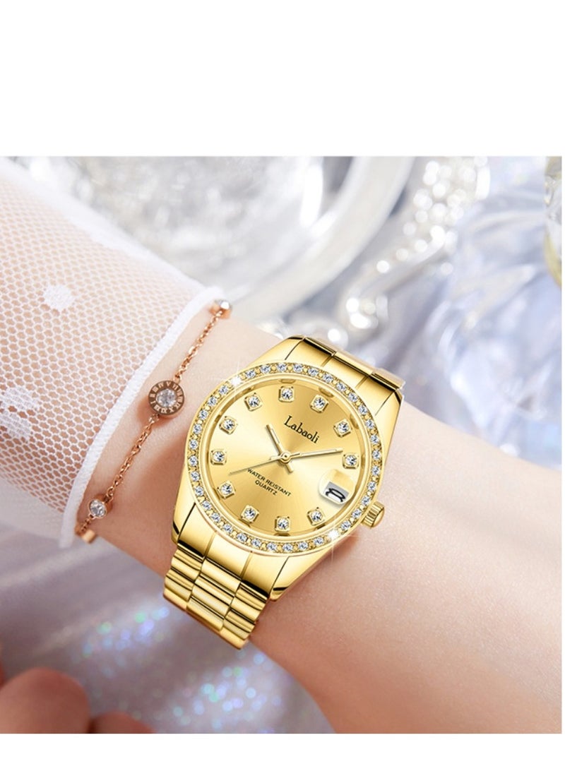 Labaoli Women's Watch Waterproof Business Watch Full Diamond Fashion Women's Watch - Image 2