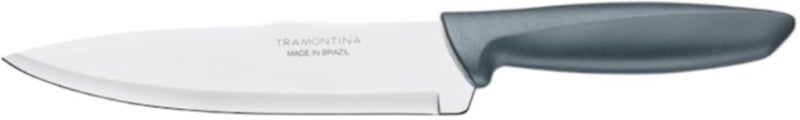 TRAMONTINA Knife, Kitchen Knife for Everyday Cutting â€“ Traditional â€“ Dining â€“ Polypropylene - Plain Edge â€“ 7-Inch â€“ Gray