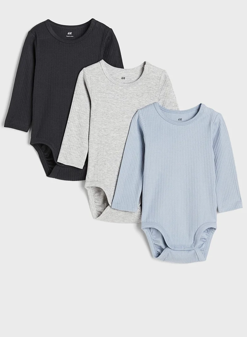 H&M Kids 3-Pack Ribbed Bodysuits