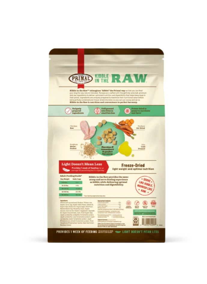 Chicken Kibble In The Raw Complete And Balanced Diet For Dogs 710g