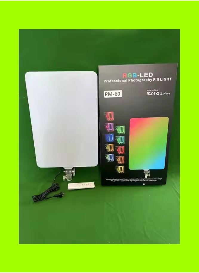 shopi.ae - PM-60 24-Inch RGB LED Panel: High Brightness Lighting for Photography with Remote Control, Adjustable Design, and Portable Features - Image 1