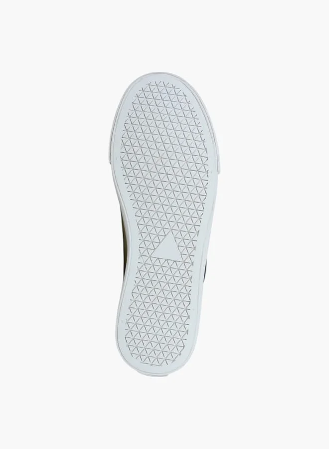 GAP Women's Panelled Sneakers with Lace-Up Closure - HOUSTON II