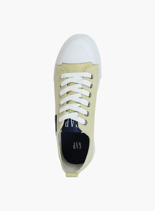 GAP Women's Panelled Sneakers with Lace-Up Closure - HOUSTON II
