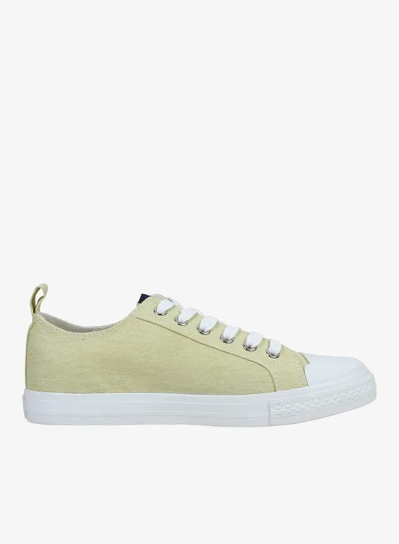 GAP Women's Panelled Sneakers with Lace-Up Closure - HOUSTON II