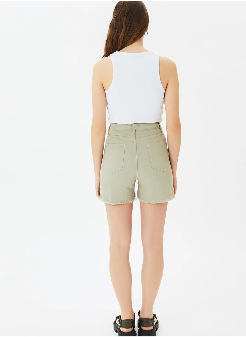 trendyol Tassel Detail Mini Shorts