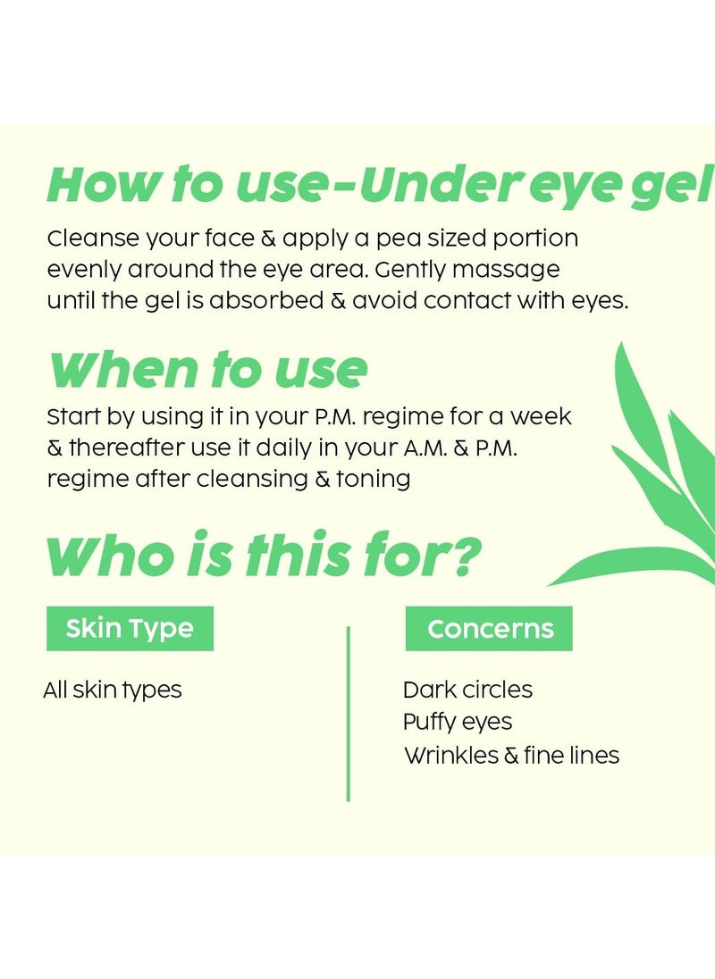 PLIX THE PLANT FIX - Under-Eye Gel and SPF 50+ Guava Glow Sunscreen Combo, For Glowing Skin & Reducing Dark Circles, 3% Niacinamide, Ceramides, Vitamin C | For Women & Men, All Skin Types - Image 1