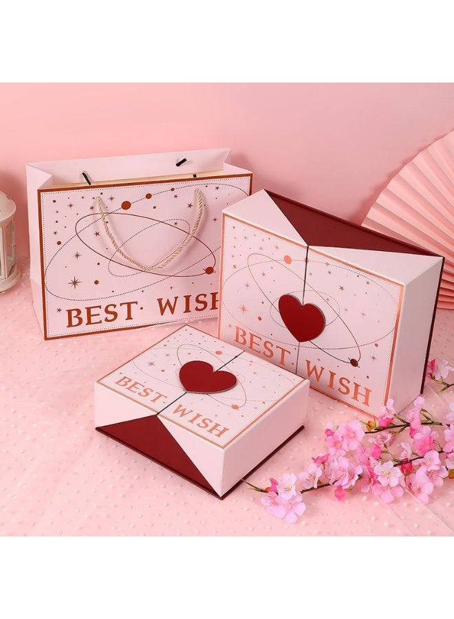 Bukela 20×18×7 cm Gift Box with Magnetic Closure,Gift Box for Birthday Party Wedding Festival Anniversary - Image 4