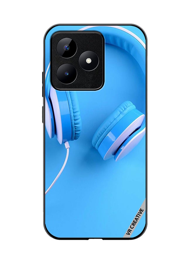 VR CREATIVE Protective Case Cover For Realme C53 Music Headphones Design Multicolour - Image 1