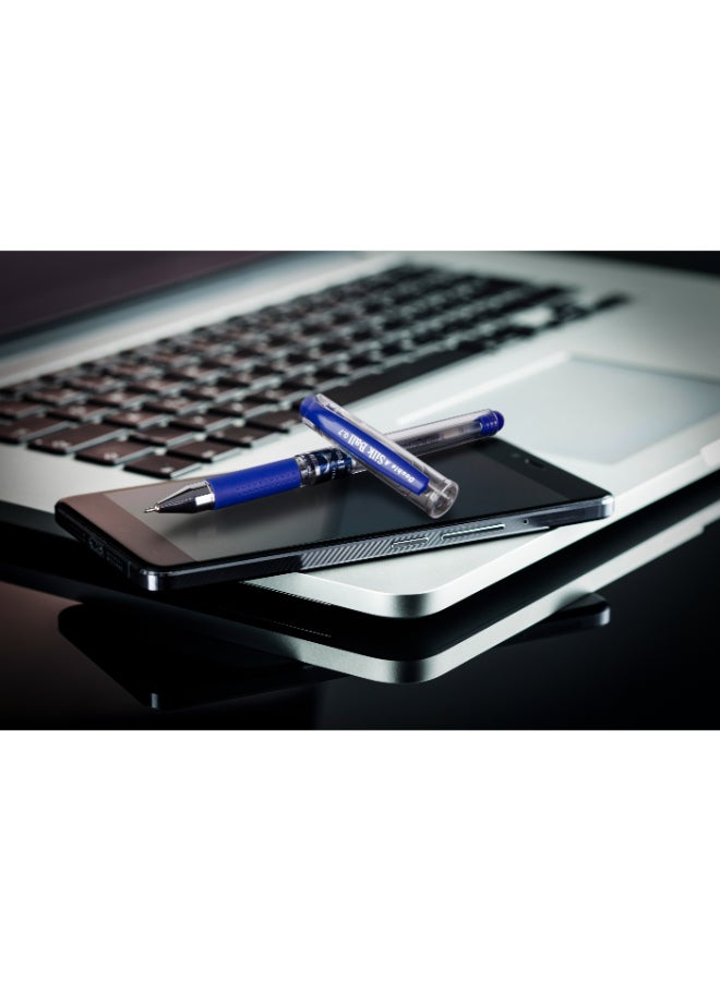 دبل إيه Silk Ball Pen 0.7mm Blue, 12 Pc - Image 2