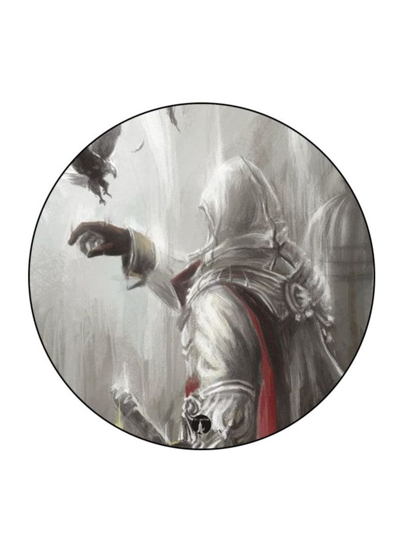 Assassin Creed Printed Mousepad Grey White Brown