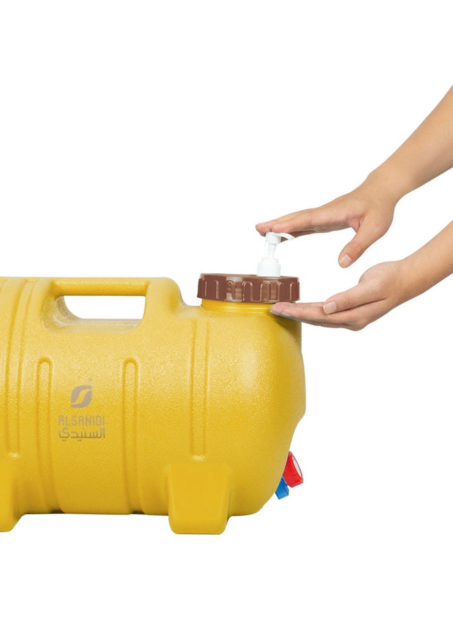 AL SANIDI Plastic Gallon 3*1, Water Gallon, Yellow, capacity 20 L - Image 3