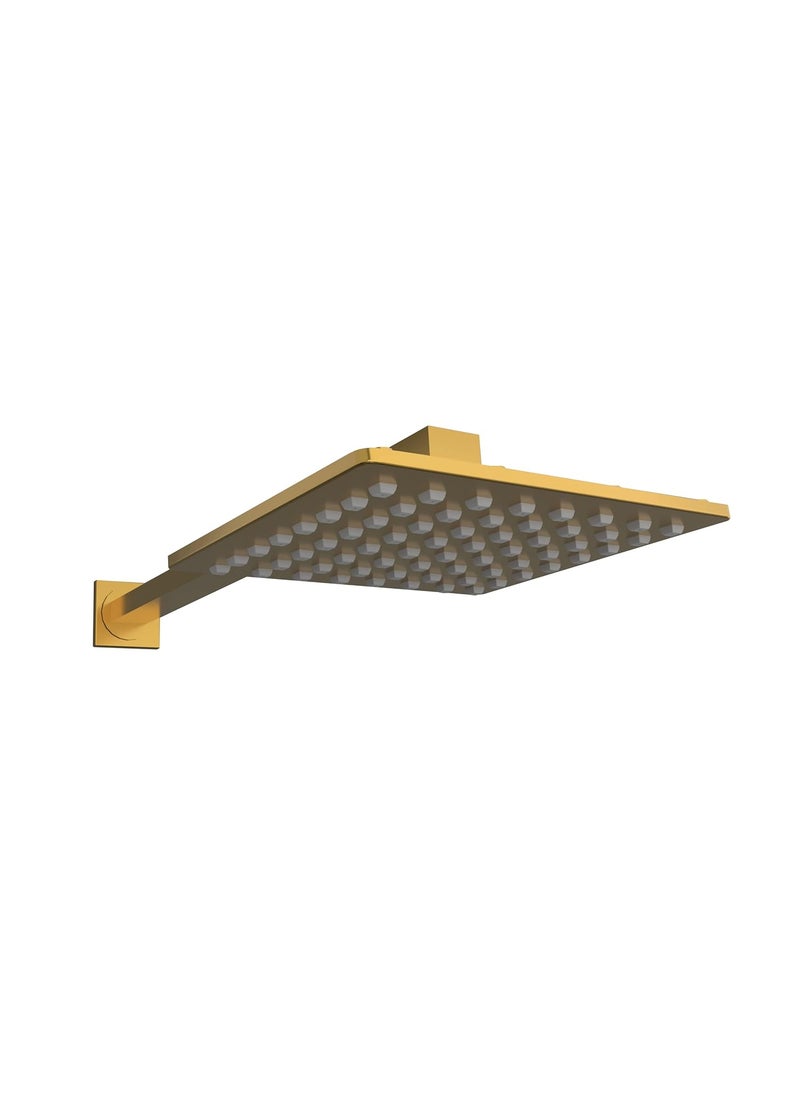 FOSSA Fossa 6 Inch Rainfall Shower Head 304 Stainless Steel Rain Showers Overhead Wall Mounted, (Gold)  - Image 1