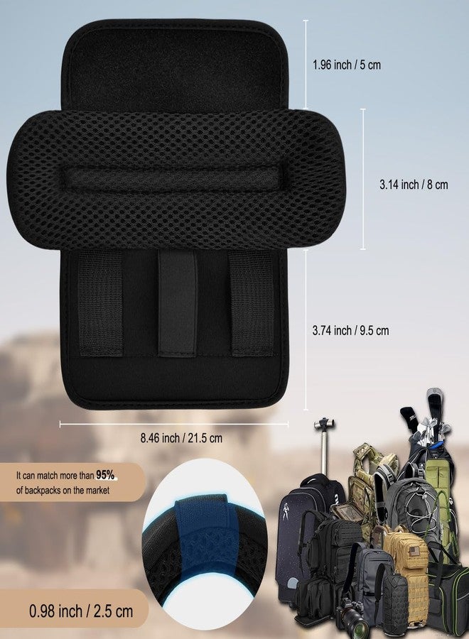 ZINZ 2-Pack Universal Wide Shoulder Pad with Ultra thick Cushion for Bag Luggage Backpack Bag Crossbody, Plus Long & Anti-Slip & Breathable,Black - Image 2