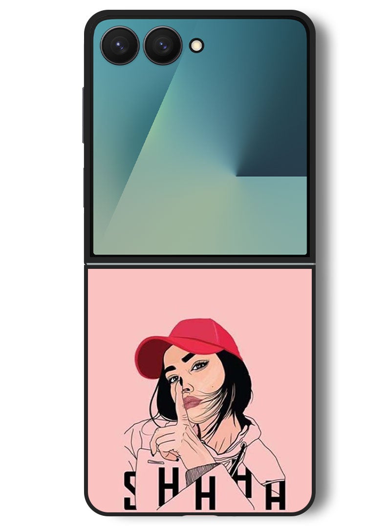 Theodor Case Compatible with Samsung Galaxy Z Flip 7 - 6.9 Inch Protection Shockproof Bumper Cover shhh - Image 1