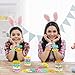 Moon Boat 74pcs Easter Basket Stuffers Wristbands for Kids Egg Fillers Bulk Rubber Wristband Gifts Party Favors for Boys Girls - Image 4