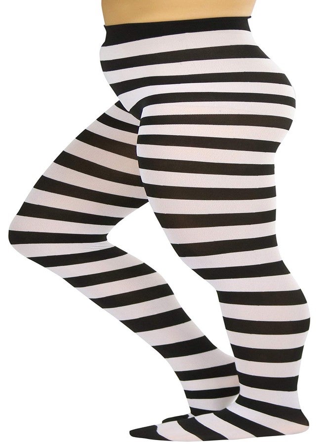 جوارب نسائية مخططة عريضة تغطي القدم بالكامل من ToBeInStyle (مقاس واحد عادي، أسود وأبيض) - Image 5