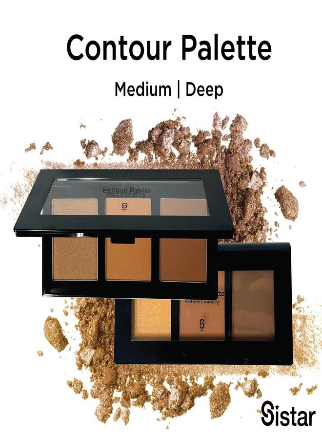 Sistar Shimmer Contour Palettes Define Natural Depth Lighten Darken Shading Bronzing And Highlighting - Image 2
