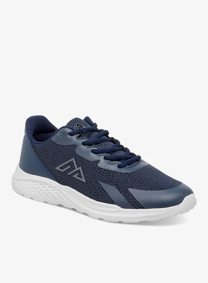 Oaklan by Shoexpress Textured Sports Shoes with Lace-Up Closure