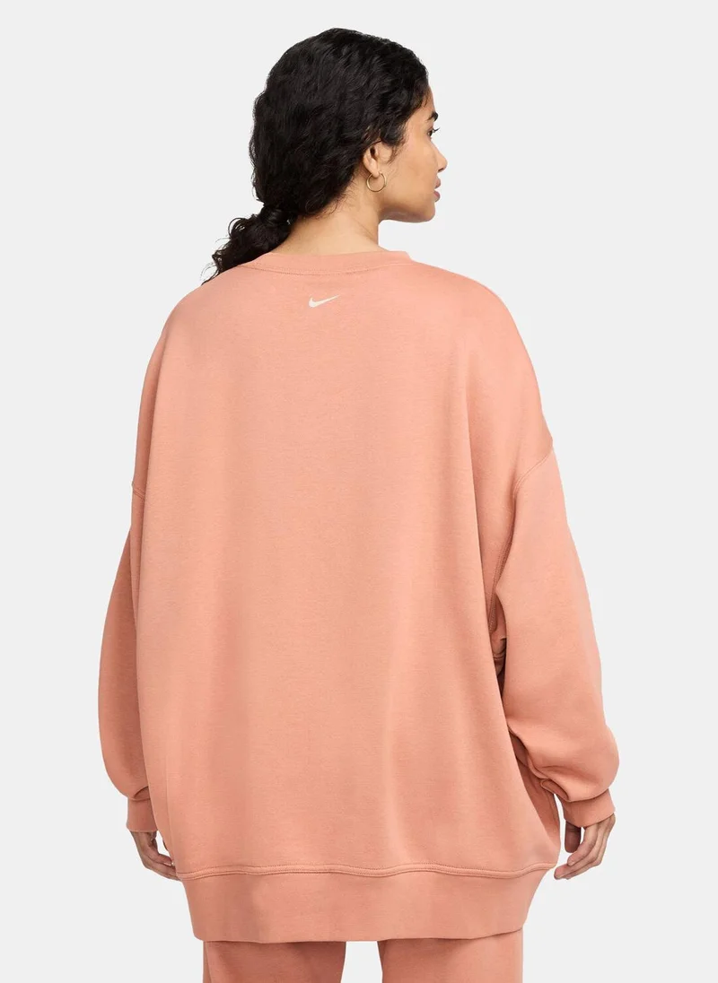 نايكي Women's Sportswear Oversized Fleece Sweatshirt