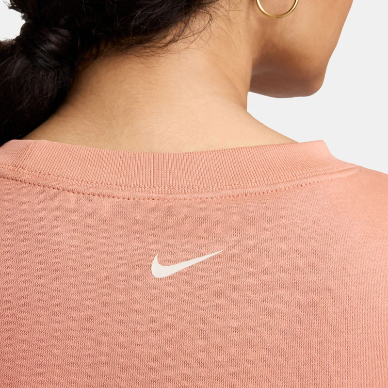 Nike Brown Women's Sportswear Oversized Fleece Sweatshirt for Women | Best Price UAE