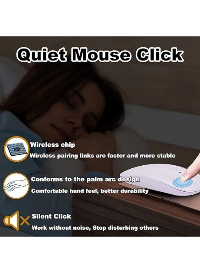 Ultra Slim Portable Bluetooth Keyboard & Mouse – Arabic/English, Lightweight, Silent, Stylish Design for Tablet, Laptop & Phone - Image 4