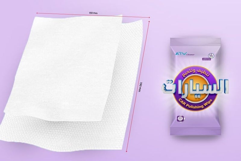 ARW Car Cleaning and Polishing Wet Wipes with Lavender Scent Alcohol Free 3x60 (180 Wipes) - Image 3