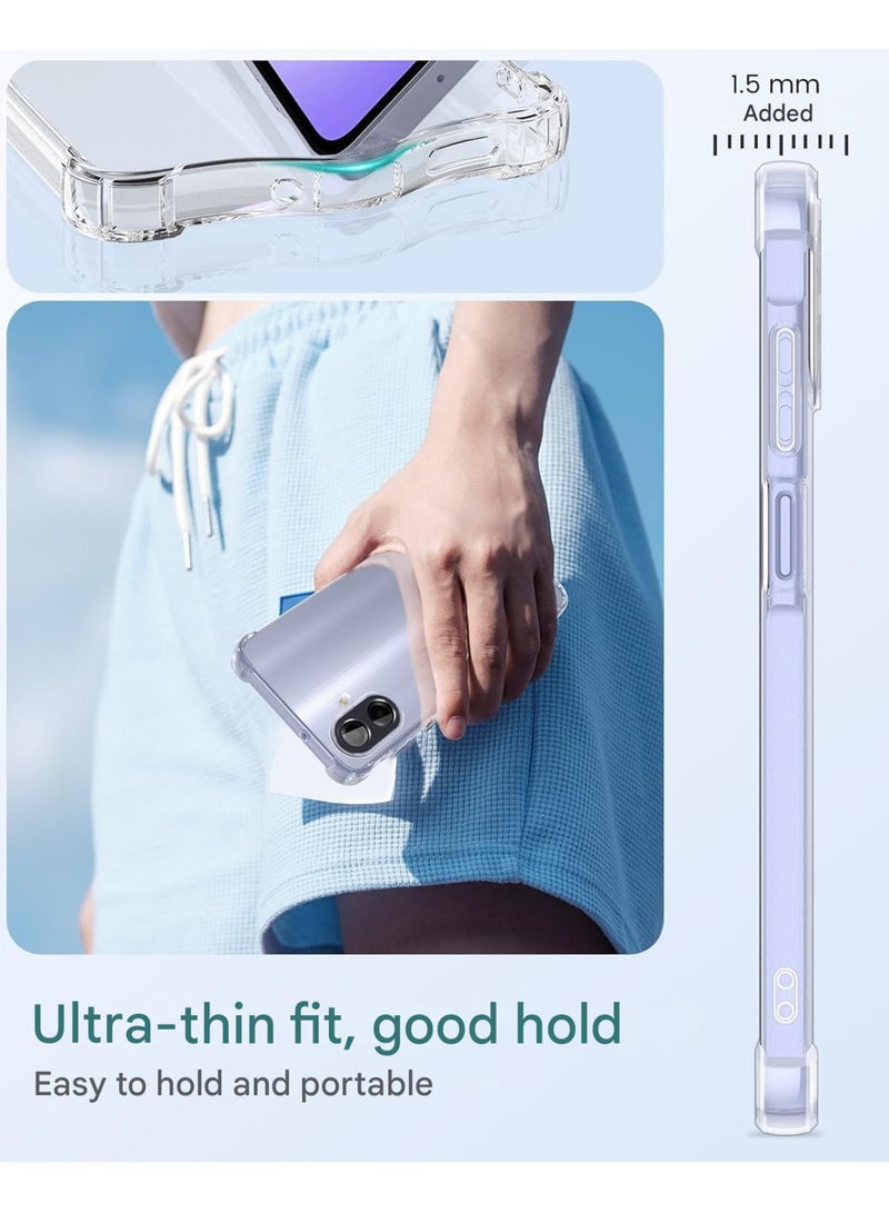 Samsung Galaxy A07 Shock Proof Clear Case Cover - Ultra Clear, Durable & Accurate Cut-outs - Scratch, Dust & Smudge Protection - Transparent Silicon Back Case Cover for Samsung Galaxy A07 - Image 4