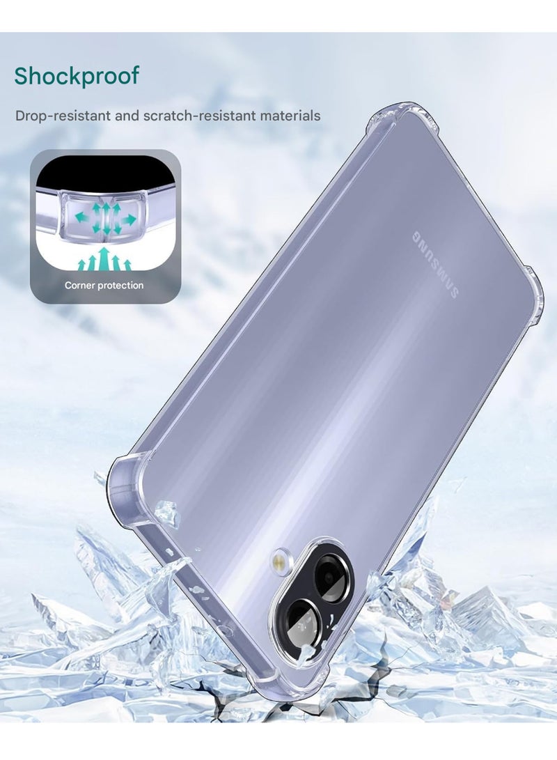 Samsung Galaxy A07 Shock Proof Clear Case Cover - Ultra Clear, Durable & Accurate Cut-outs - Scratch, Dust & Smudge Protection - Transparent Silicon Back Case Cover for Samsung Galaxy A07 - Image 3