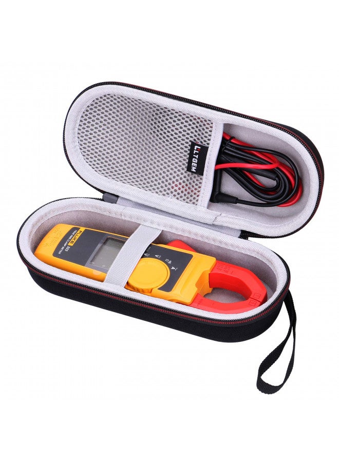 LTGEM حافظة صلبة LTGEM لمقياس التدفق Fluke 323/324/325/374FC-AMZN/374FC 600AC/DC مع ملحقات مشبك متعدد القياسات AC-DC TRMS، جيب شبكي للإكسسوارات. - Image 1