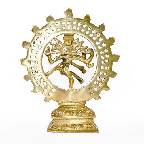 Pick End Now Brass Lord Shiva Shankar Dancing Natraj/Nataraja Statue | Product Dimensions - LxBxH - 18.5 X 4.5 X 22Cm, Weight 1.5 Kg - Image 2