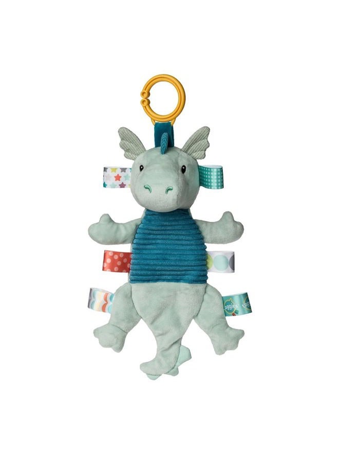 Activity Toy with Crinkle Paper and Sensory Tags, 9-Inches, Drax Dragon