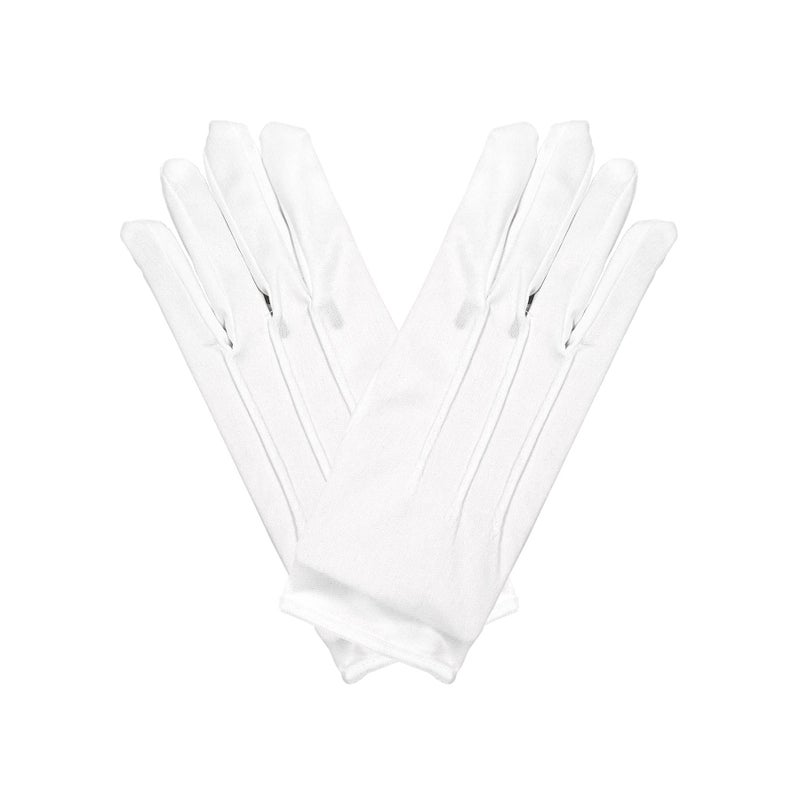 Beistle Deluxe Theatrical Gloves - White - Image 1
