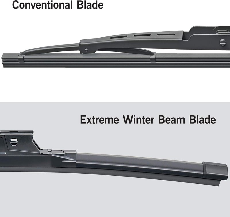 TRICO White 28 Inch & 16 Inch Pack of 2 Extreme Weather Winter Automotive Replacement Windshield Wiper Blades - Image 4