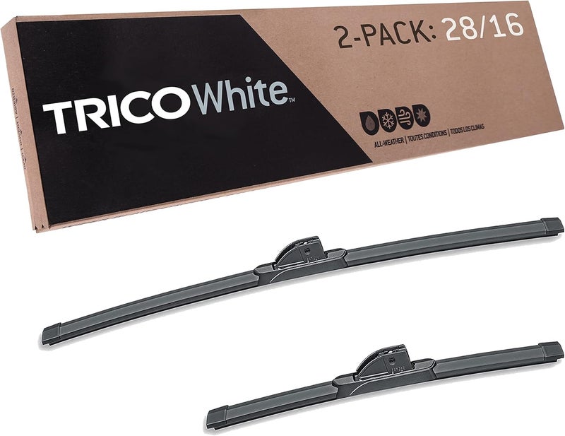 TRICO White 28 Inch & 16 Inch Pack of 2 Extreme Weather Winter Automotive Replacement Windshield Wiper Blades - Image 1