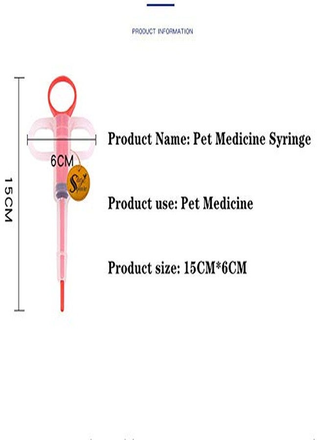 Sage Square Nursing Milk Feeding Tablet Pill Feeding Kit Syringe for Food, Water, Medicine Cats and Dogs, Puppy and Kitten Small Pets (Red) - Image 5