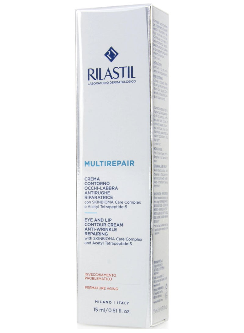 Rilastil RILASTIL MULTIREPAIR EYE AND LIP CONTOUR CREAM ANTI-WRINKLE REPAIRING 15ML  - Image 1