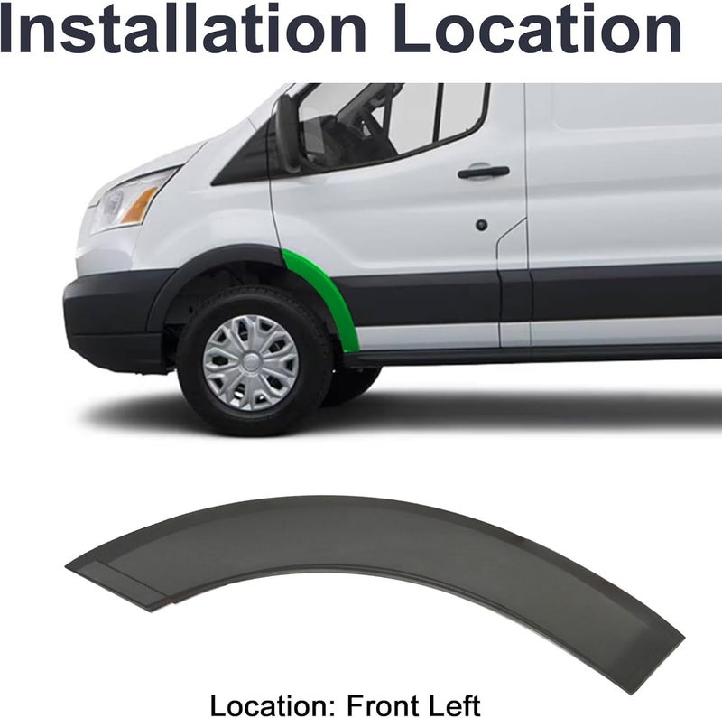 Copgge Front Left Wheel Arch Fender Flare Molding Trim Panel Cover for Ford Transit 150/250/350 (2015-2019) - Image 3