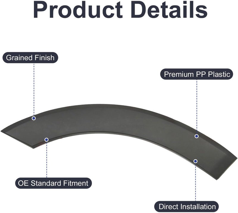 Copgge Front Left Wheel Arch Fender Flare Molding Trim Panel Cover for Ford Transit 150/250/350 (2015-2019) - Image 5