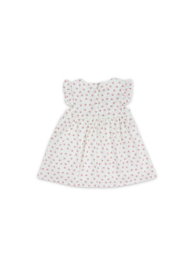 Pompelo Baby Girls Cotton Dress – Printed Design - Image 2