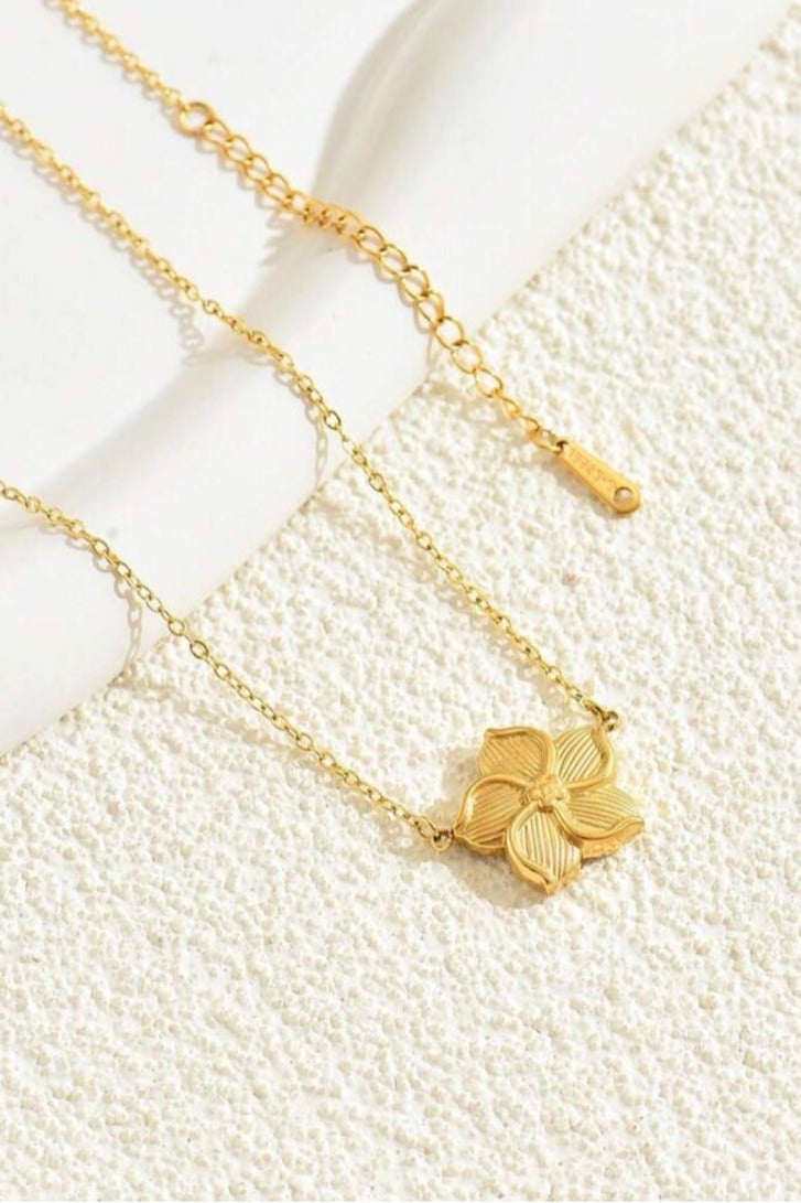 إيكوال سلسال نسائي انيق مصنوع من الاستانلس ستيل مطلي باللون الذهبي - Image 2